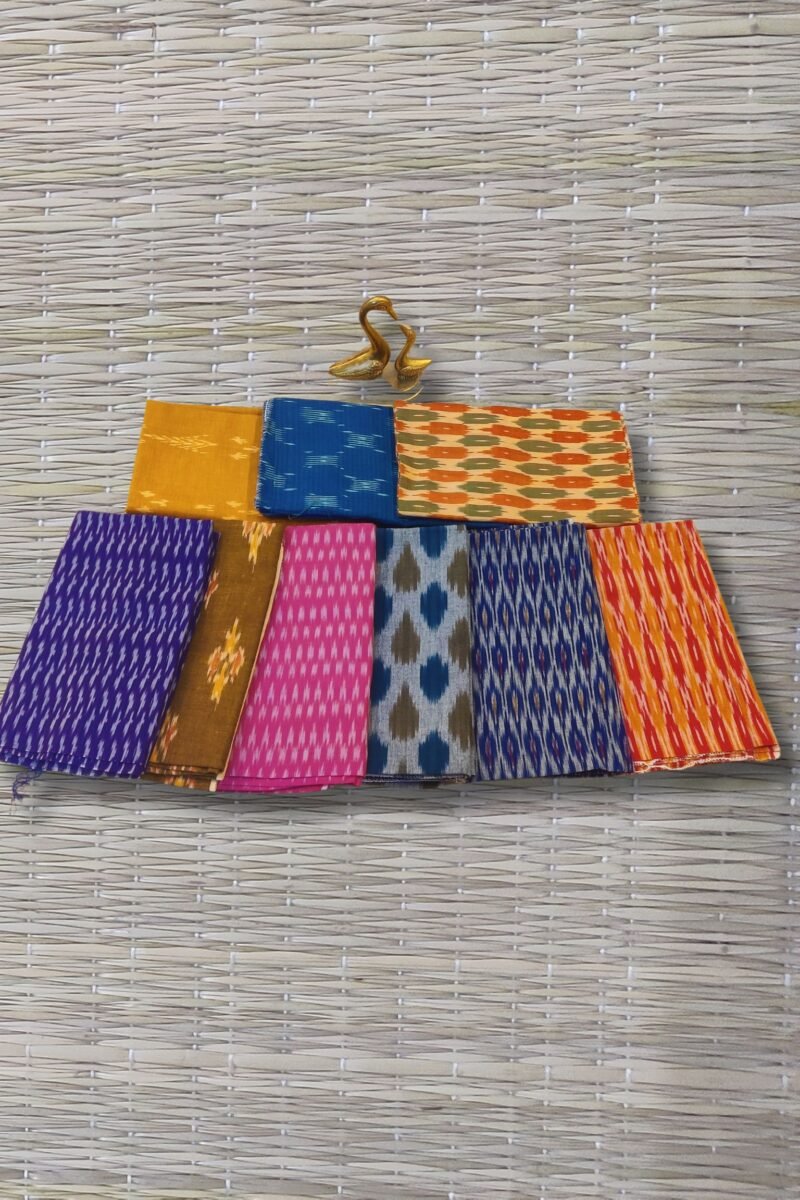 Mercerised Cotton Ikkat Unstitched Blouse
