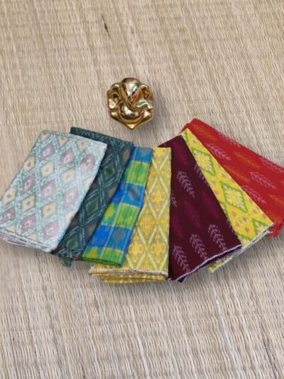 Vibrant Ikkat Silk Unstitched Blouse