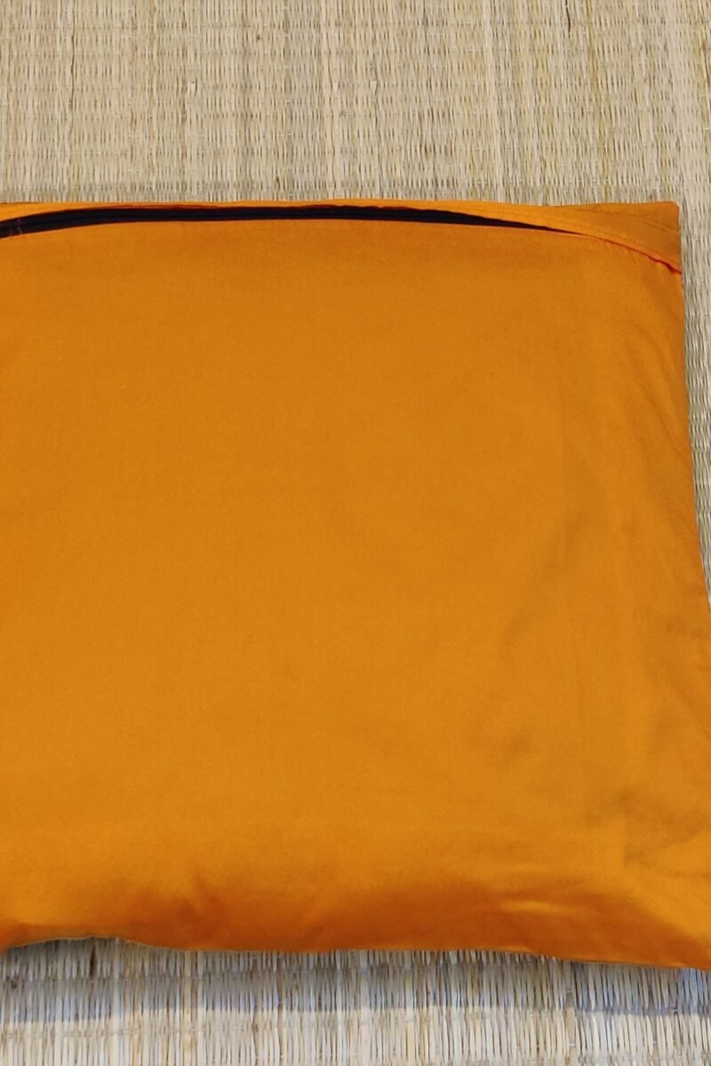 Cozy Cushion: Self Woven Shaded Green Banarasi Silk With Sivler Zari Cushion Cover 16" X 16" - Image 7