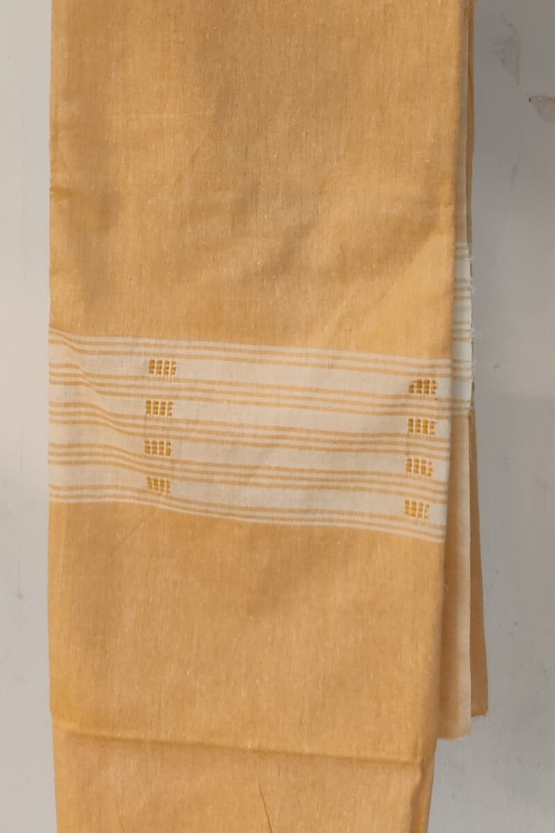 Suit stories - Bright Yellow Ikkat Weave Sambalpuri Cotton Suit Set - Image 5