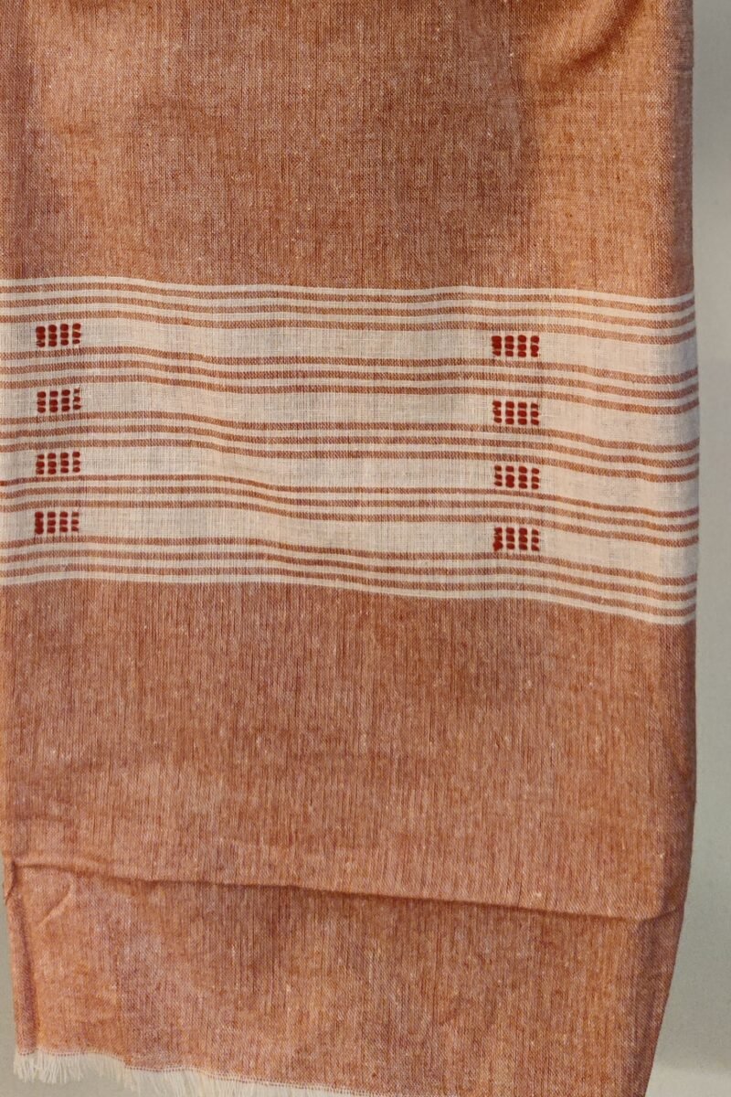 Suit stories - Maroon Ikkat Weave Sambalpuri Cotton Suit Set - Image 6