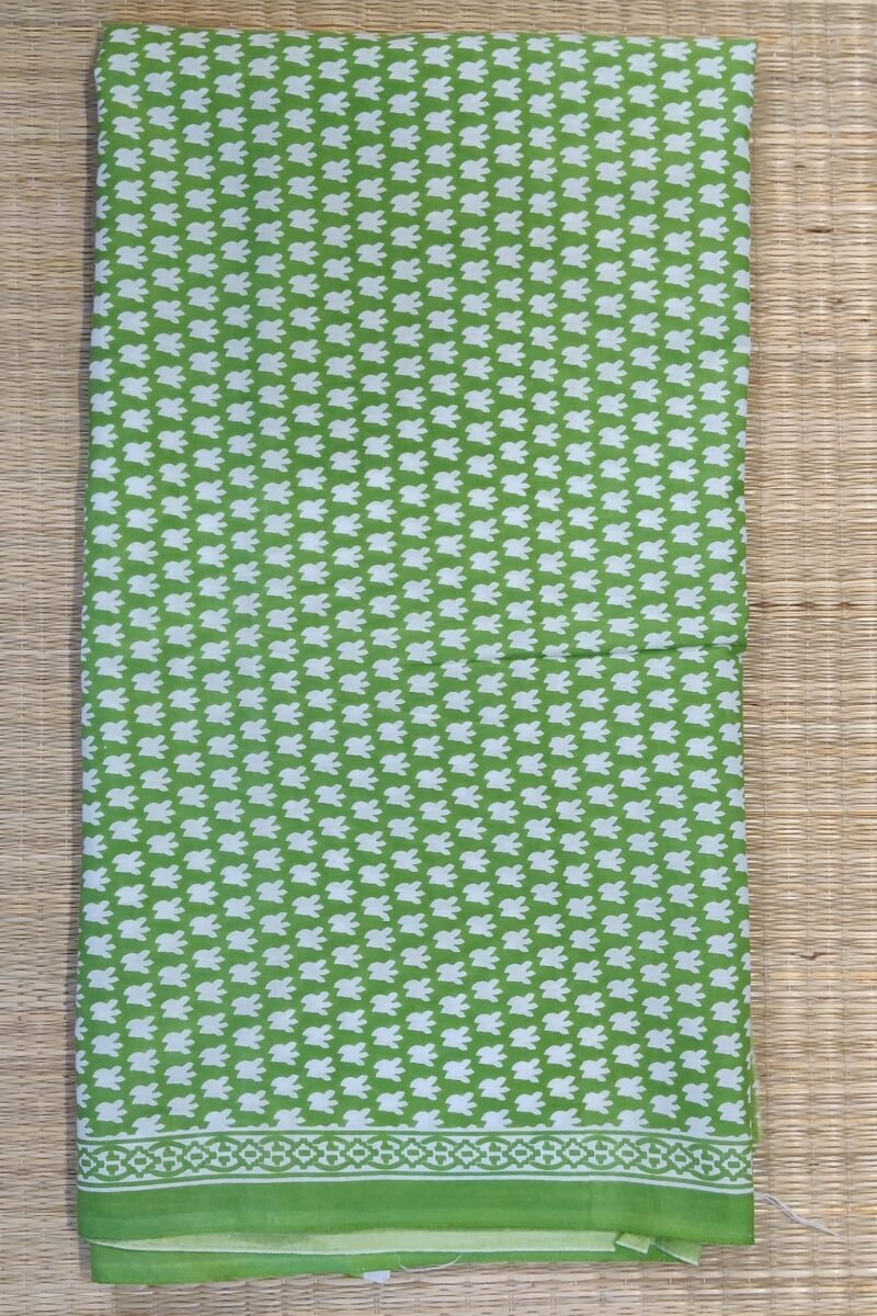 Suit stories - Green and White Serenity Mulmul Cotton Suit Set - Image 4