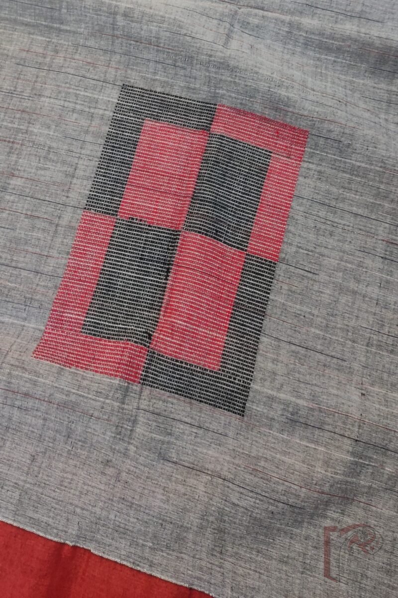 Cotton Chronicles: Off‑White Double‑Border Mercerized Cotton Saree - Image 8