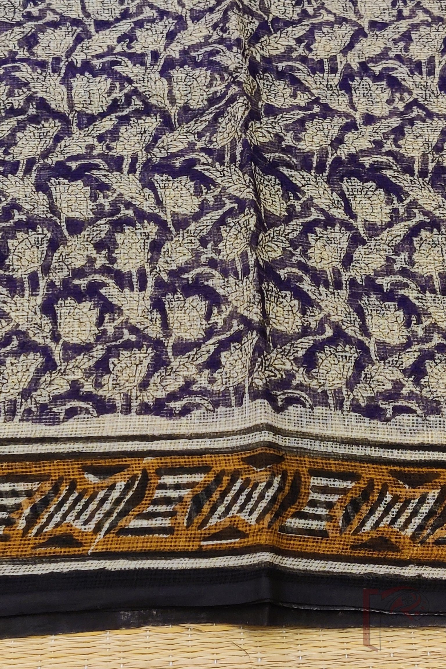 Suit stories – Ink Blue & Fawn Floral Leaf Kota Suit Set - Image 5