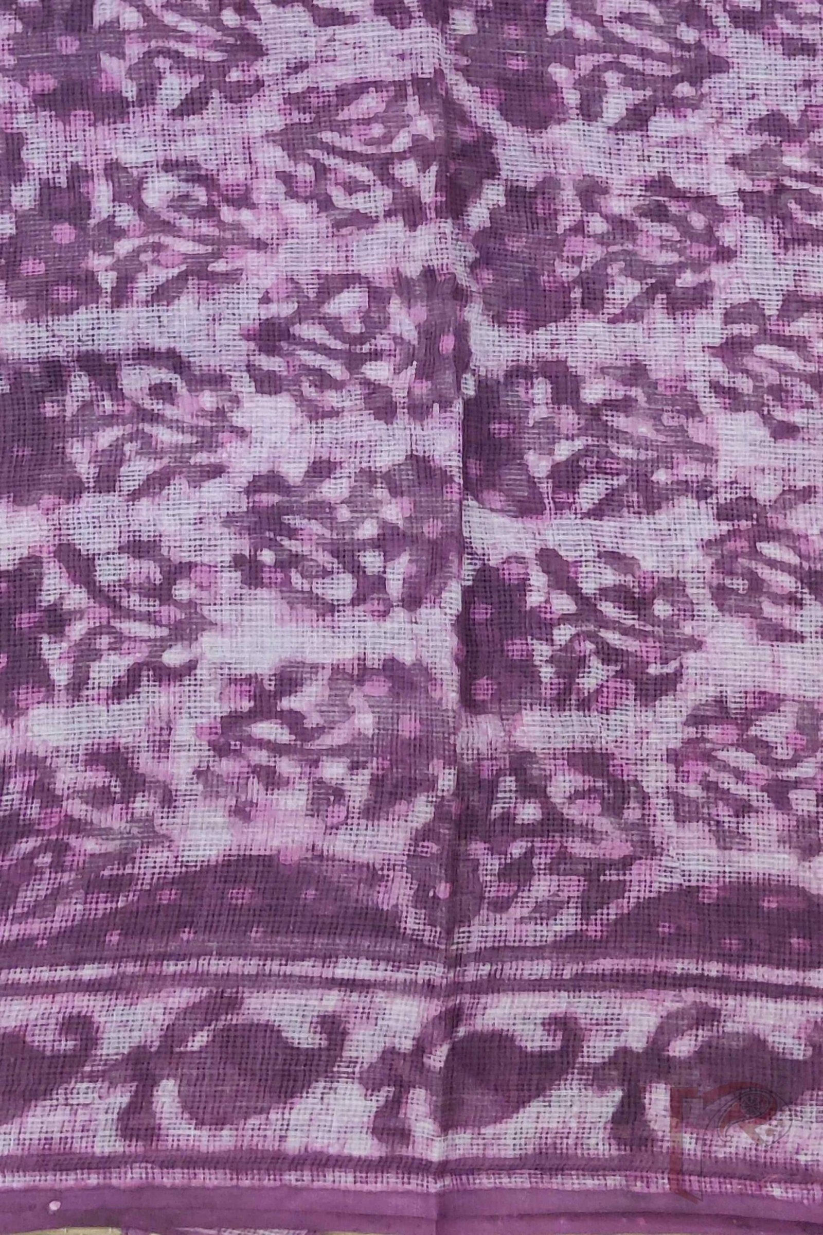 Suit stories – Purple & Pink Ajrakh-Style Shaded Kota Suit Set - Image 5