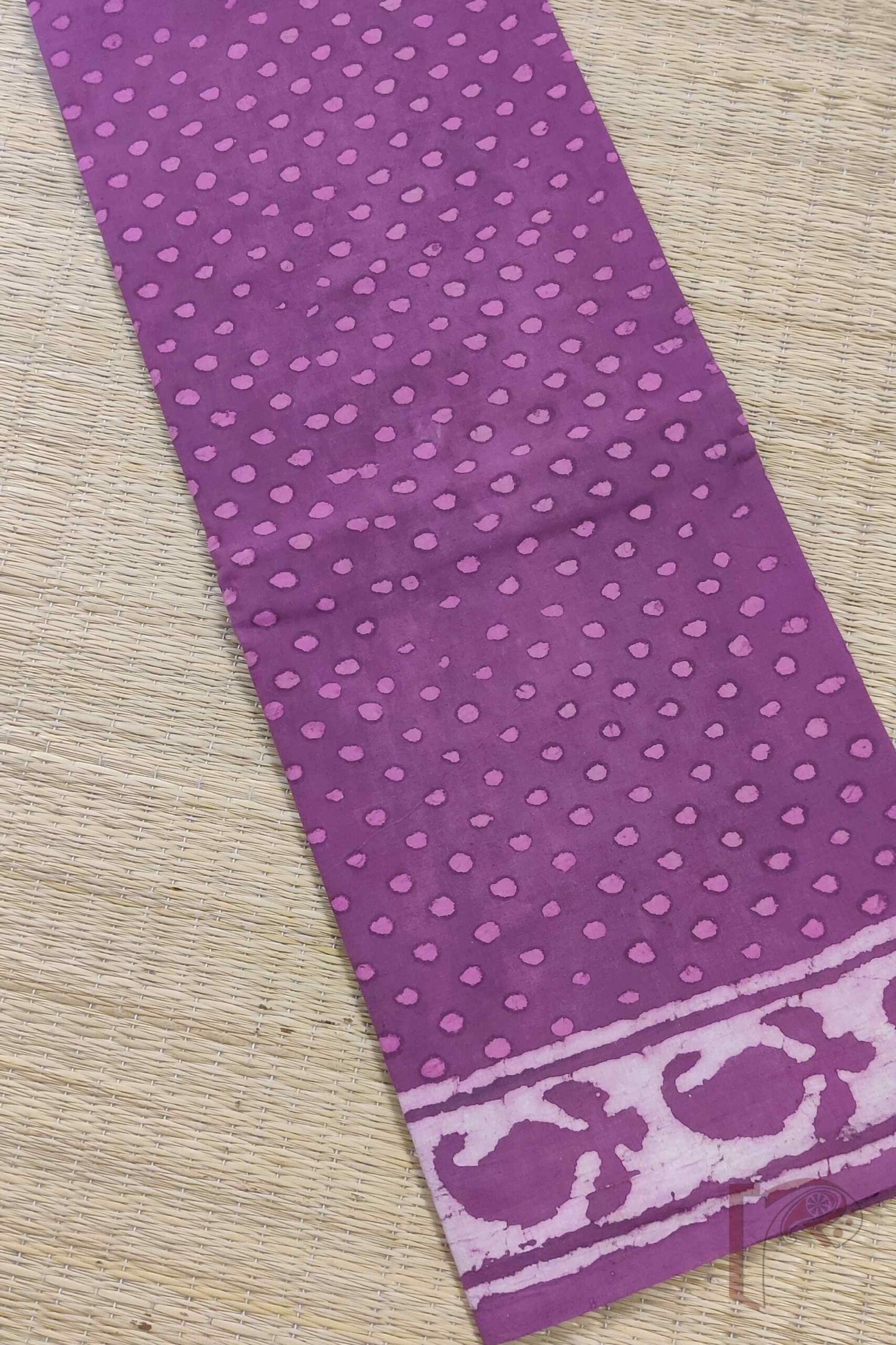 Suit stories – Purple & Pink Ajrakh-Style Shaded Kota Suit Set - Image 6