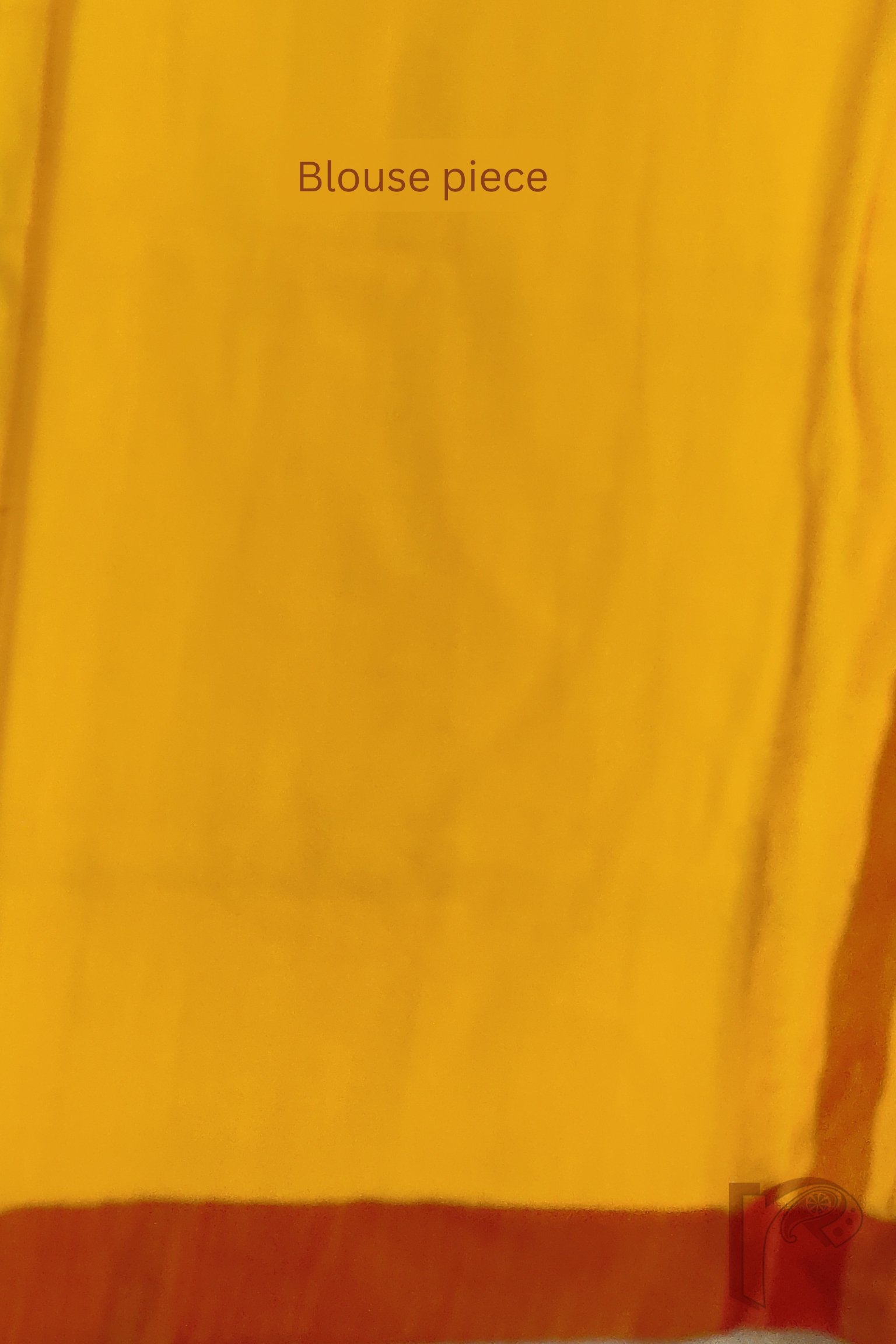 Taant Treasures - Golden Yellow Taant Cotton Handloom Saree with Dull Red–Yellow Shaded Border - Image 7