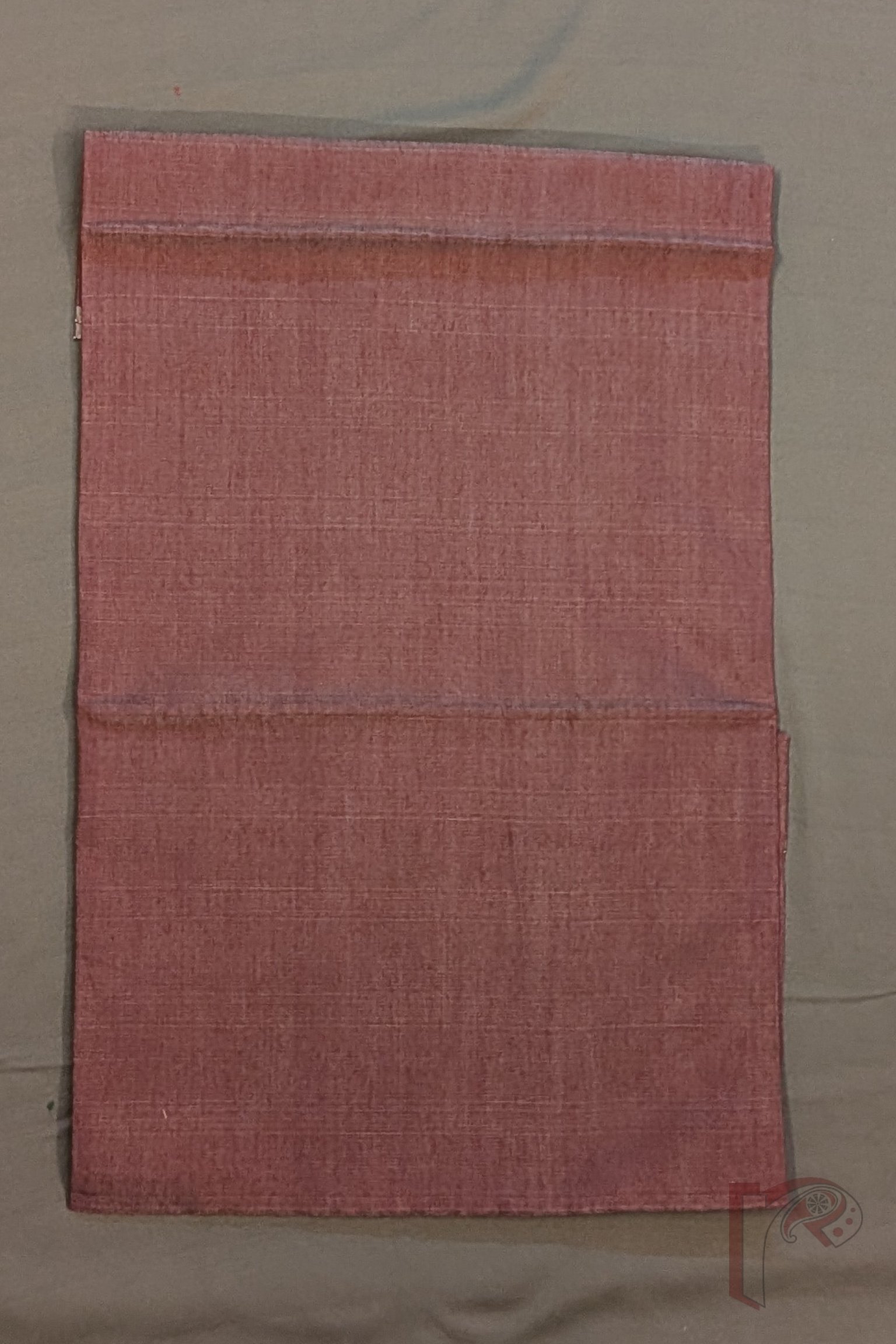 Suit Stories – Off White and Coffee Brown Fine Cotton Jamdani Suit Set with Circular Floral Yoke and Dot Motifs - Image 4