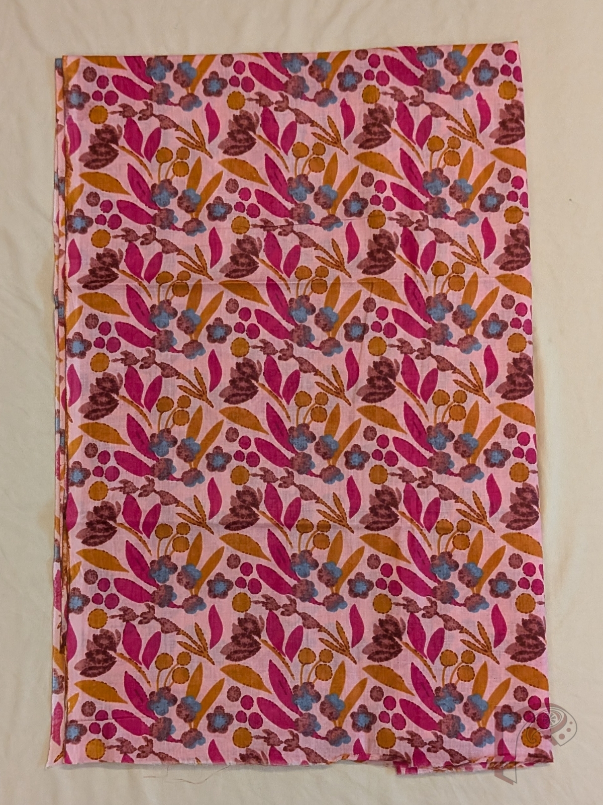 Suit stories - Candy Pink Mul Cotton Hand Block Printed Suit Set with Garden Florals - Image 3